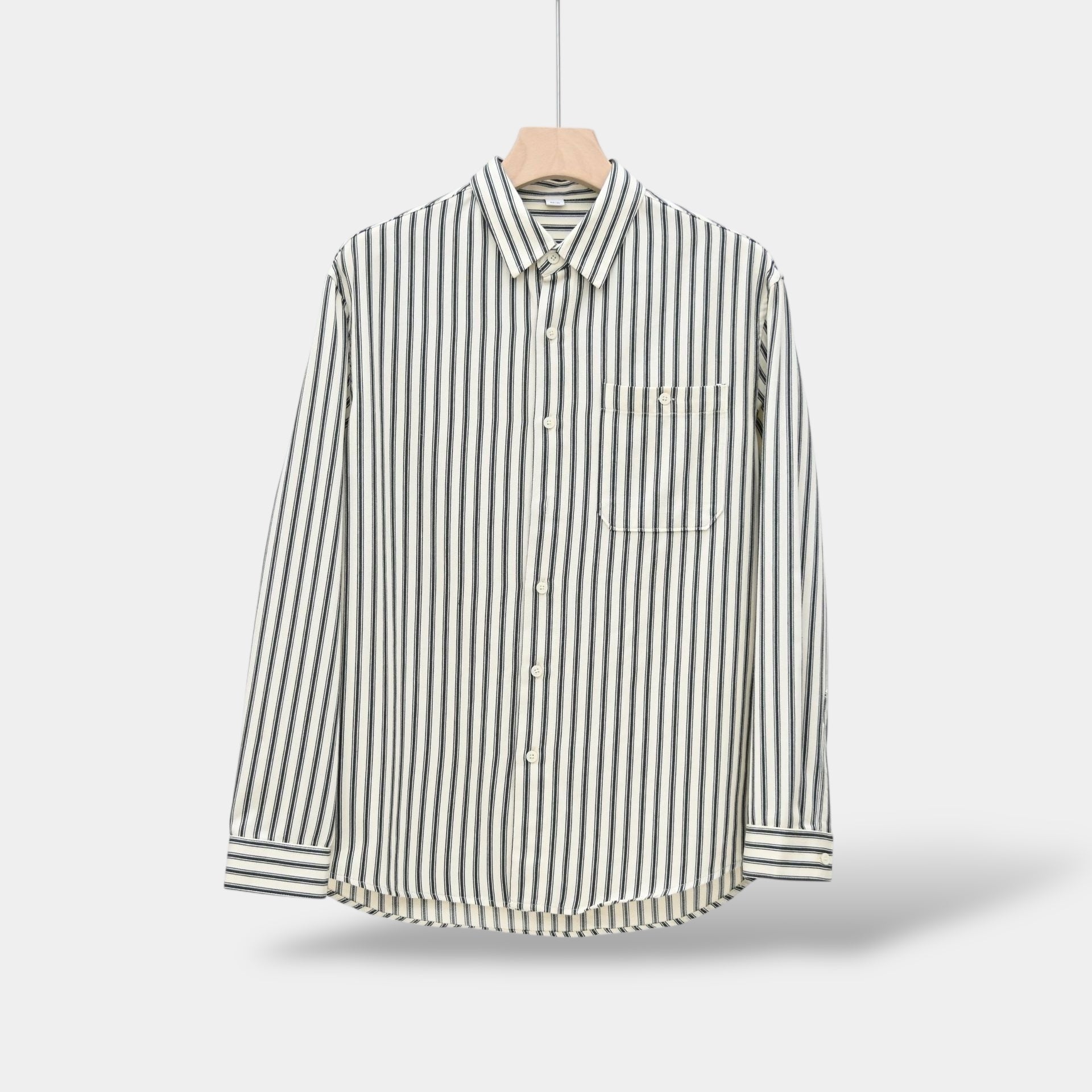 OLD MONEY Striped Long Sleeve Shirt