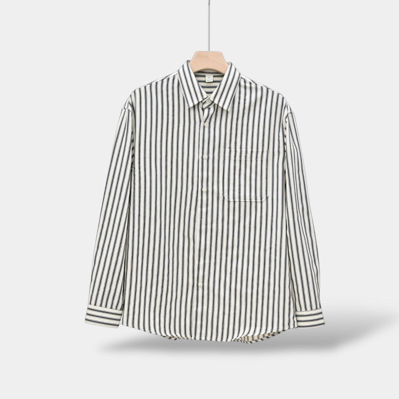 OLD MONEY Striped Long Sleeve Shirt