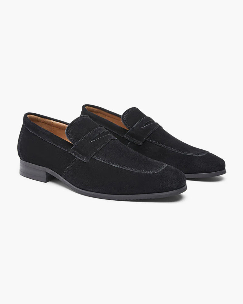 Russ & Co Suede Penny Loafers
