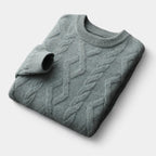 OLD MONEY Merino Wool Padded Knitted Sweater