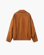 Vintage Suede Drape Jacket