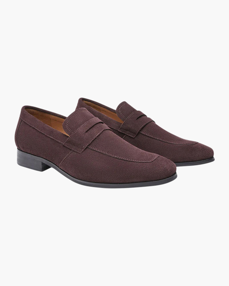 Russ & Co Suede Penny Loafers