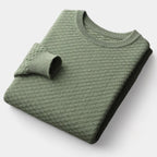 OLD MONEY Merino Wool Checkered Sweater