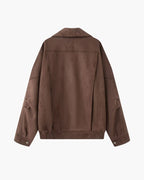 Vintage Suede Drape Jacket