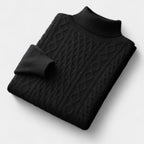OLD MONEY Merino Wool Knitted Turtleneck Sweater