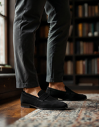 Russ & Co Suede Penny Loafers
