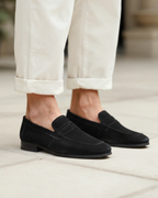 Russ & Co Suede Penny Loafers