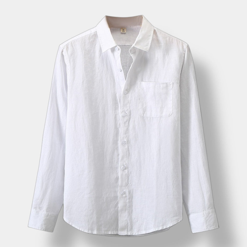 OLD MONEY LINEN LONG SLEEVE SHIRT