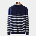 OLD MONEY Merino Wool Navy Sweater