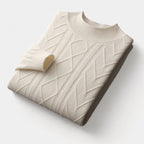 OLD MONEY Merino Wool Tressed Sweater