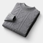 OLD MONEY Merino Wool Tressed Sweater