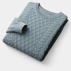 OLD MONEY Merino Wool Jacquard Sweater