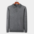 OLD MONEY Merino Wool Polo Collar Sweater