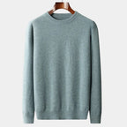 OLD MONEY Merino Wool Round Collar Sweater