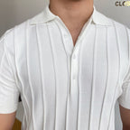 OLD MONEY Striped Polo Shirt