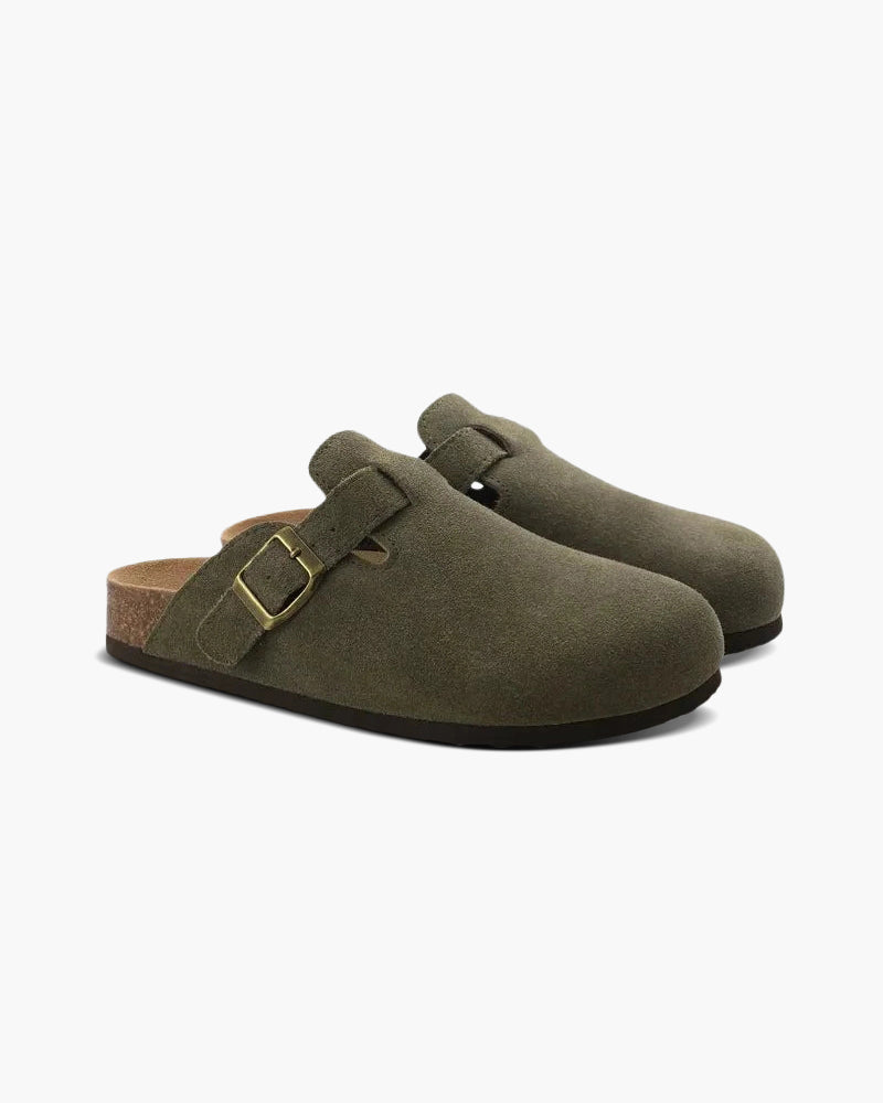 Russ & Co Suede Clogs