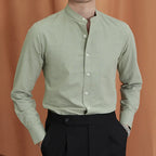 OLD MONEY Mao Collar Shirt