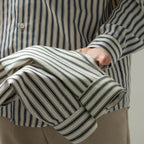 OLD MONEY Striped Long Sleeve Shirt